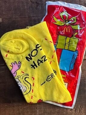 Yellow McDonald’s x The Grinch Holiday Socks 1 Pair